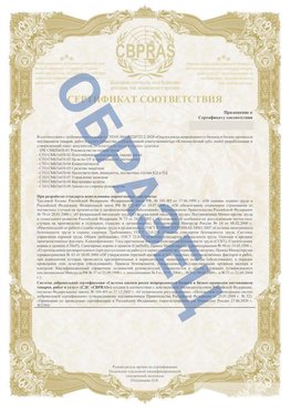 Образец Приложение к СТО 01.064.00220722.2-2020 Дальнереченск Сертификат СТО 01.064.00220722.2-2020 
